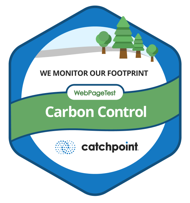 Wir überwachen unseren Fußabdruck - WebPageTest Carbon Control von Catchpoint